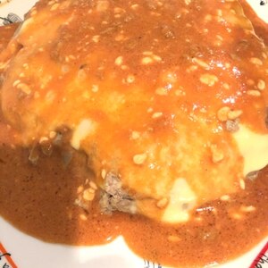 蓮根入りチーズハンバーグ